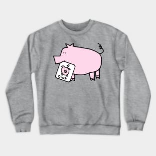 Cute Pig Self Portrait Crewneck Sweatshirt